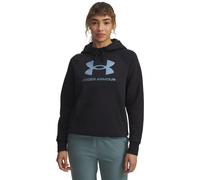 Under Armour Rival Fleece Shimmer - Sudadera con Capucha para Mujer, Negro/Tornasolado, XL