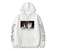 Sudadera con Capucha Unisex Death Note Anime L·Lawliet Sudadera Cosplay Disfraz Manga Larga Casual Pullover Hoodie