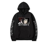 Sudadera con Capucha Unisex Death Note Anime L·Lawliet Sudadera Cosplay Disfraz Manga Larga Casual Pullover Hoodie
