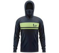 Sudadera con Capucha UPF 50+ para Hombre, Pesca y SenderismoProtección Solar Actividades al Aire Libre, Camiseta con Capucha para Excursionismo, Camping y Verano (TYP-12,L)