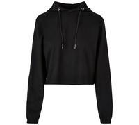 Urban Classics Sudadera corta con capucha para mujer Heavy Short Hoody Negro M