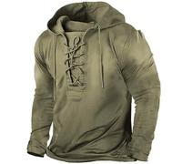 Sudadera con capucha vintage para hombre, sudadera gótica de manga larga, camisa informal para el tiempo libre, sudadera Steam Punk, sudadera con capucha medieval, camisa de lino monocolor, sudadera