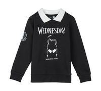 Sudadera con Capucha Wednesday para Niños y Niñas, Estilo Gótico Infantil, Diseño Wednesday Addams en Algodón Cepillado, Ideal para Uso Diario o Regalos
