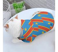 Sudadera con Capucha y Chaleco para Perro con la Bandera del Congo Kinshasa, Sudaderas para Mascotas, Ropa acogedora para Perros para Clima frío
