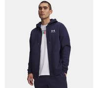 Sudadera con capucha y cremallera completa Under Armour Icon Fleece para hombre Midnight Marino Azul / Blanco XL