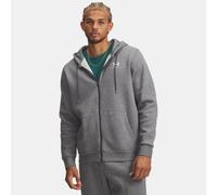 Sudadera con capucha y cremallera completa Under Armour Icon Fleece para hombre Pitch Gris Medium Heather / Blanco XS