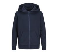 JACK & JONES Jjebradley Sudadera con Cremallera Moda juvenil Chaqueta, Azul Marino, Tamaño de la Cintura:90 cm para Niños