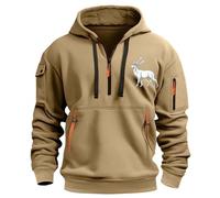 Sudadera con capucha y cremallera para hombre, a la moda, para primavera y otoño, casual, manga larga, botones, solapa, tres piezas, estampado a cuadros, suave y cómoda, para adultos, amarillo, XL