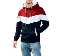 Sudadera con Capucha y Cremallera para Hombre, Estilo Casual Urbano con Rib
