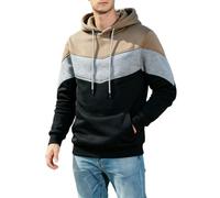 Sudadera con Capucha y Cremallera para Hombre, Estilo Casual Urbano con Rib