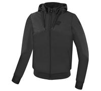 Bogotto Finish-R Sudadera con capucha y cremallera para motocicleta, negro, tamaño 3XL para Hombres