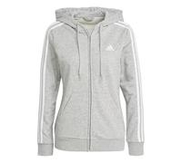 Adidas GL0802 W 3S FT FZ HD Sweatshirt Women's Medium Grey Heather/White M