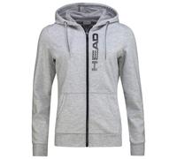 HEAD Club Greta Hoodie FZ W Sudadera, Gris, XL Womens