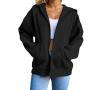 Sudadera con Capucha y Cremallera para Mujer, Informal, de Forro Polar, par | Camiseta Rayas Manga Larga Mujer Larga Hoodies Violeta Fitness Gotica Amarillo Acolchada Pullover Cafes Halloween Señoras