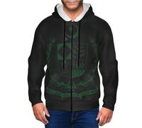 Sudadera con Capucha Y Cremallera Sudaderas con Cremallera Islam Pakistaní Hoody Estilo Clásico del Reino Unido Sudaderas De Trabajo