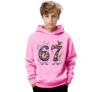 Sudadera con Capucha y Estampado de Carnaval para niños, Informal, de Manga Larga, con Bolsillo Delantero, para jóvenes (11-12 Years)