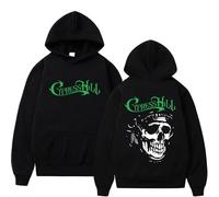 Sudadera con Capucha y Estampado de Esqueleto de Cypress Hill Estilo Vintage Oversize para Hombre y Mujer Ropa Urbana Moda Hip Hop.