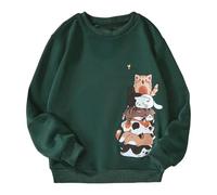 Sudadera con Capucha y Estampado de Fresa para niñas, cómoda y Suave para Usar a Diario en la Escuela y en el Juego, Forro Polar, Bolsillo Canguro, diseño frutal.