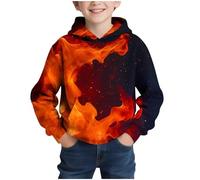 Sudadera con Capucha y Estampado gráfico para niño, de Manga Larga, Ideal para Uso Informal y Actividades al Aire Libre, diseño de superhéroe, para niños Valientes.