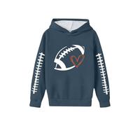 Sudadera con Capucha y Estampado gráfico para niños, Chaqueta Polar con Estampado de Equipo de fútbol para niños y niñas, Ropa de Juego Informal, para Fans, Suave.