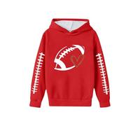 Sudadera con Capucha y Estampado gráfico para niños, Chaqueta Polar con Estampado de Equipo de fútbol para niños y niñas, Ropa de Juego Informal, para Fans, Suave.