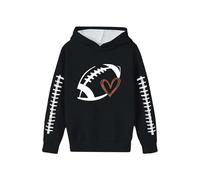 Sudadera con Capucha y Estampado gráfico para niños, Chaqueta Polar con Estampado de Equipo de fútbol para niños y niñas, Ropa de Juego Informal, para Fans, Suave.
