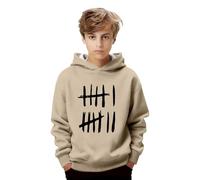 Sudadera con Capucha y Estampado gráfico para niños, cómoda Sudadera Informal de Manga Larga para Uso Diario y Actividades al Aire Libre, con Bolsillo Canguro.