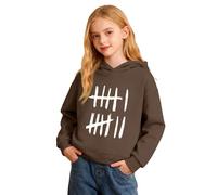 Sudadera con Capucha y Estampado gráfico para niños, cómoda Sudadera Informal de Manga Larga para Uso Diario y Actividades al Aire Libre, con Bolsillo Canguro.