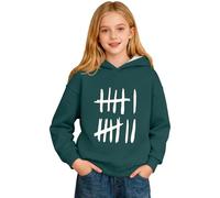 Sudadera con Capucha y Estampado gráfico para niños, cómoda Sudadera Informal de Manga Larga para Uso Diario y Actividades al Aire Libre, con Bolsillo Canguro.