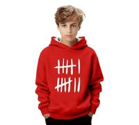 Sudadera con Capucha y Estampado gráfico para niños, cómoda Sudadera Informal de Manga Larga para Uso Diario y Actividades al Aire Libre, con Bolsillo Canguro.
