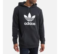 Sudadera con capucha y logo trefoil Hombre Talla XS. Color Negro
