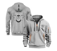 Sudadera con Capucha Y Media Cremallera para Hombre De In.di.an.Ap.OL.is 500 Sudaderas Lisas Prendas Vestir Exteriores Manga Larga Chándal -QHSe||XX_l