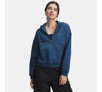 Sudadera con capucha y media cremallera Under Armour Icon Fleece para mujer Wham Azul / Wham Azul XL