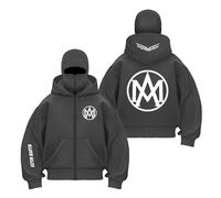 Sudadera con Capucha Y Pasamontañas Cremallera para Hombre A.s.t.o.n M.a.r.ti.n Ropa Abrigo Gráficos Sudaderas Chaqueta Informal Costuras Chándal-HuiS||XX_l