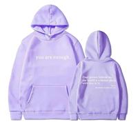 Sudadera con capucha You Are Enough Dear Person Behind Me, sudadera con capucha You Matter, para mujeres y hombres, Purple2, 3XL