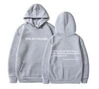 Sudadera con capucha You Are Enough Dear Person Behind Me, sudadera con capucha You Matter, para mujeres y hombres, Gris1, 3XL