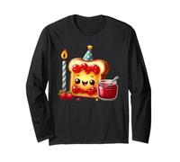 Sudadera con Comida para Celebrar la Fiesta Kawaii Toast Jam Manga Larga