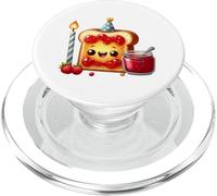 Sudadera con Comida para Celebrar la Fiesta Kawaii Toast Jam PopSockets PopGrip para MagSafe
