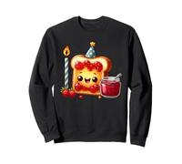 Sudadera con Comida para Celebrar la Fiesta Kawaii Toast Jam Sudadera