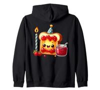 Sudadera con Comida para Celebrar la Fiesta Kawaii Toast Jam Sudadera con Capucha