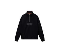 Sudadera con cremallera 1/2 en felpa francesa Napapijri Box Logo S Male