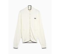 Sudadera con cremallera adidas Originals Cable Knit Firebird para hombre Blanco M