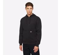 Dickies Hombre, Sudadera en felpa de grosor medio con capucha y cierre de cremallera completo, corte regular, negro, XXL