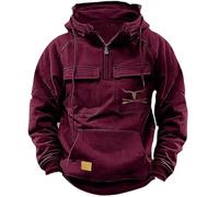 Sudadera con cremallera de tres cuartos para hombre, sudadera de forro polar con media cremallera para hombre, ropa deportiva, chaqueta de manga larga, sudaderas con bolsillos, abrigos de invierno