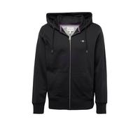 GANT Sudadera con cremallera negro, Talla L