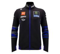 Sudadera con Cremallera Integral Team Replica Hombre Monster Energy Yam Moto GP, Negro , L