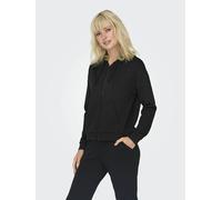 Sudadera con cremallera Lounge con capucha Mujer Talla M. Color Negro