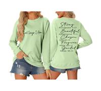 Sudadera con cremallera para mujer con estampado navideño y cuello redondo parches X vestidos, Light Green, XXL