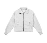 Sudadera con Cremallera para niñas, Chaqueta con Cuello y Forro Polar a la Moda para niños con Bolsillos Sudaderas Mujer Baratas Y Divertida