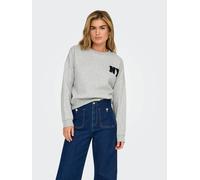 Sudadera con cuello redondo Mujer Talla M. Color Gris